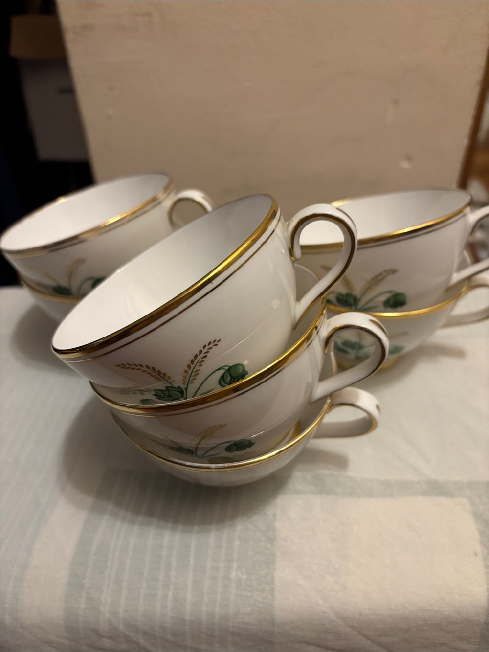 🟡VTG Tuscan Charm Teacups Lot of 5 + 2 Free Damaged Crafting/Display Bonus Cups